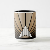 Mug Soleil Art déco bronzé (Centre)