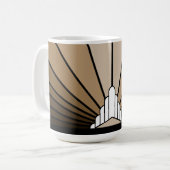 Mug Soleil Art déco bronzé (Devant gauche)