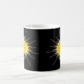 Mug Soleil brillant jaune brillant (Centre)