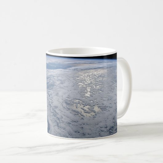 Mug Soleil Brillant Sur L'Océan Pacifique Sud. (Devant droit)