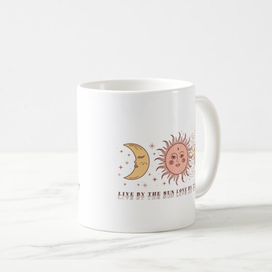 Mug Soleil Céleste Et Lune Boho (Devant droit)
