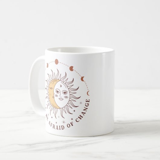 Mug Soleil Céleste Et Lune Boho (Devant gauche)