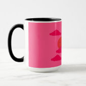 Mug Soleil couchant orange dans un ciel rouge : (Gauche)