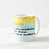 Mug Soleil d'été et Surf (Devant droit)