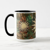Mug Soleil doré et initial (Gauche)