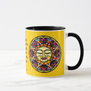 Mug Soleil en verre tendu (Mug personnalisé)