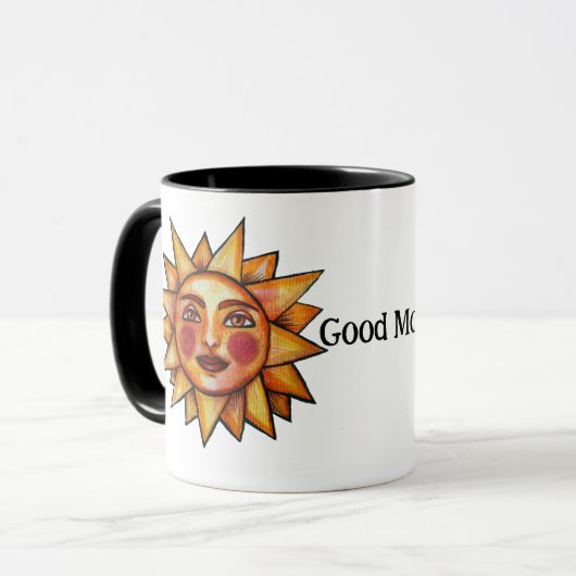 Mug Soleil ensoleillé en été (Devant gauche)