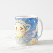 Mug Soleil et Étoiles Mignon (Devant droit)