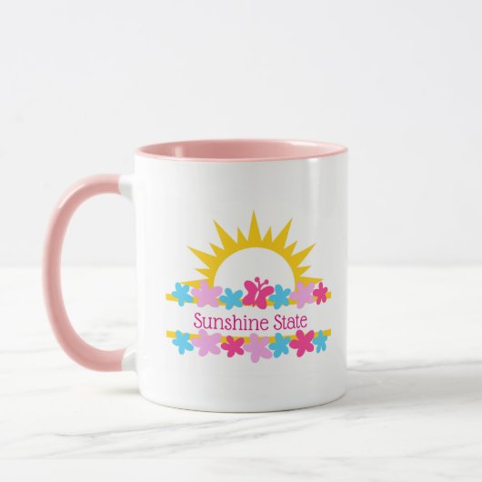 Mug Soleil Et Fleurs (Gauche)