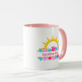 Mug Soleil Et Fleurs (Devant droit)