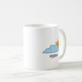 Mug Soleil Et Nuages Personnalisés (Devant droit)