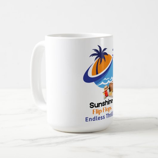 Mug Soleil, Flip Flops, Endless Thrills (Devant gauche)