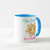 Mug Soleil le jour nuageux (Devant droit)