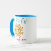 Mug Soleil le jour nuageux (Devant gauche)