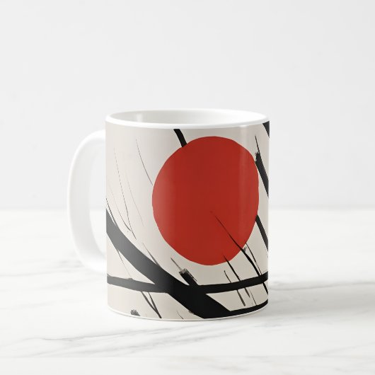 Mug Soleil levant Abstrait (Devant gauche)