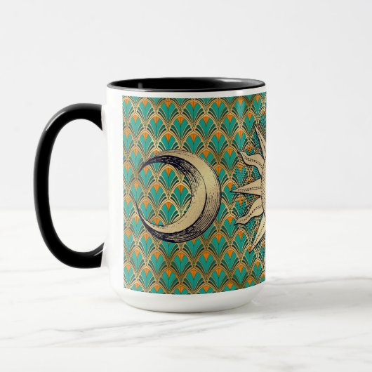 Mug Soleil & Lune Art Déco (Gauche)