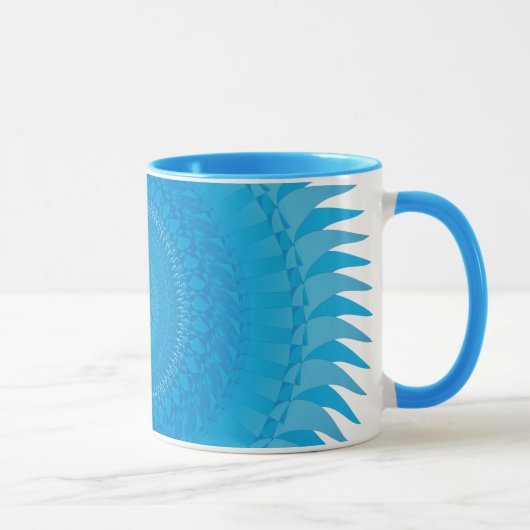 Mug Soleil Mandala bleu clair (Droite)