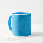 Mug Soleil Mandala bleu clair (Devant gauche)