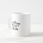 Mug "Soleil mélangé à un petit ouragan" Sassy Quo (Devant gauche)