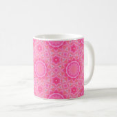 Mug Soleil rose et étoiles petite fille motif en mosaï (Devant droit)