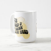 Mug Soleil, sable et boire à la main (Devant gauche)