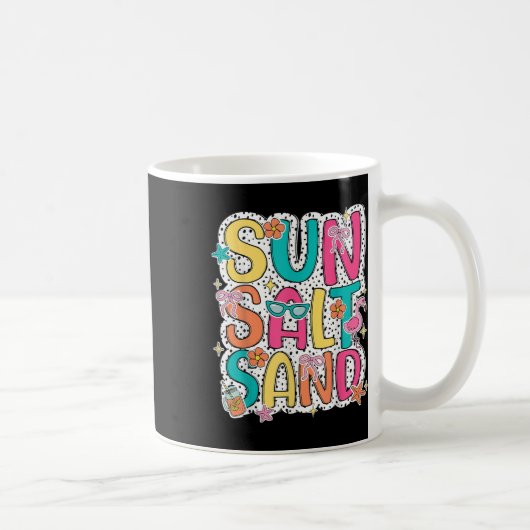 Mug Soleil Sable Sable Drôle Plage Palm Tree Vacatio é (Droite)