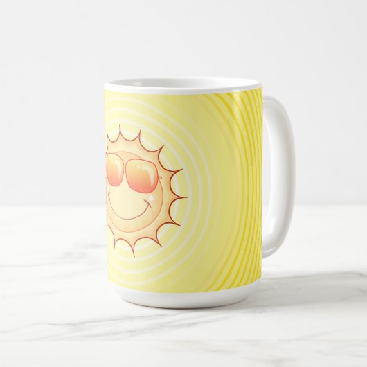 Mug Soleil souriant (Devant droit)
