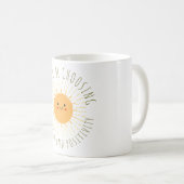 Mug Soleil souriant mignon (Devant droit)