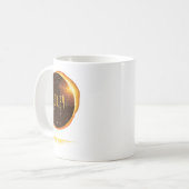 Mug Soleil Total Éclipse Solaire 2024 Totalité Avril 8 (Devant gauche)