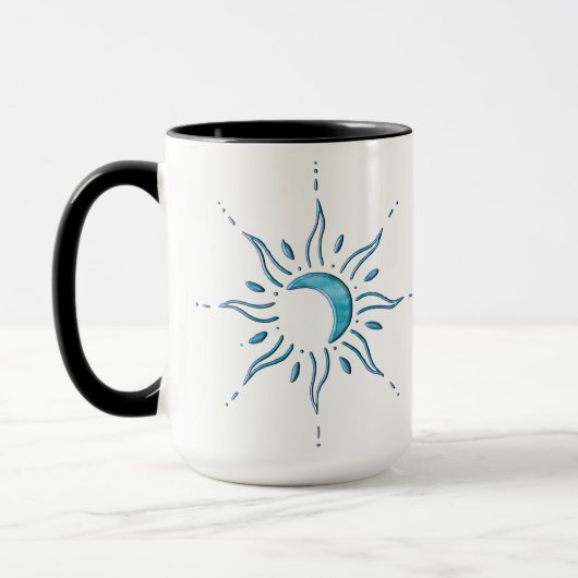 Mug Soleil Turquoise (Gauche)