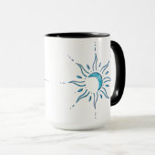 Mug Soleil Turquoise (Devant droit)