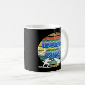 Mug Soleil vintage, sable et Surf (Devant droit)