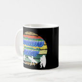 Mug Soleil vintage, sable et Surf (Devant gauche)