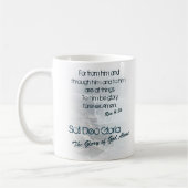 Mug Soli Deo Gloria/gloire seul de Dieu (Gauche)