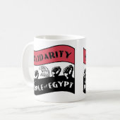 Mug Solidarité avec le peuple d'Égypte (Devant gauche)