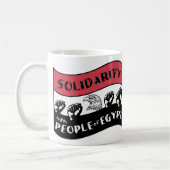 Mug Solidarité avec le peuple d'Égypte (Gauche)