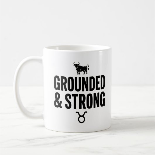 Mug solide et au sol - Taurus Zodiac Coffee Cup (Gauche)