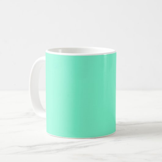 Mug Solide, menthe, vert, nature (Devant gauche)
