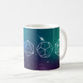 Mug solides de Platon symbole 3D univers (Devant droit)
