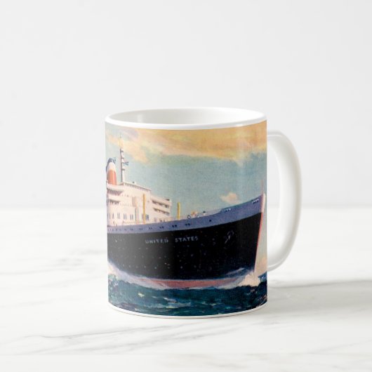 Mug solides solubles Etats-Unis en mer (Devant droit)