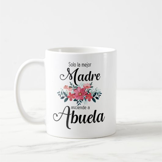 Mug Solo La Mejor Madre Asciende A Abuela (Gauche)