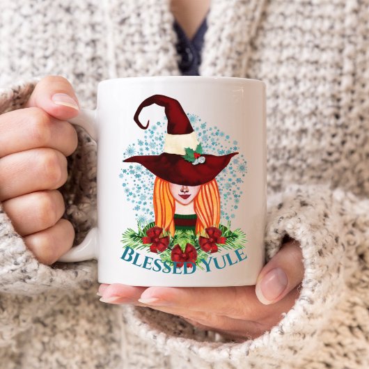 Mug Solstice d'hiver cosy sorcière de vacances Bienheu