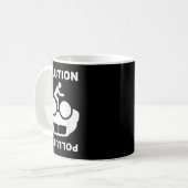 Mug Solution Pollution Vélo Vélo De l'environnement Pr (Devant gauche)