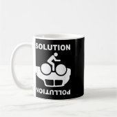 Mug Solution Pollution Vélo Vélo De l'environnement Pr (Gauche)