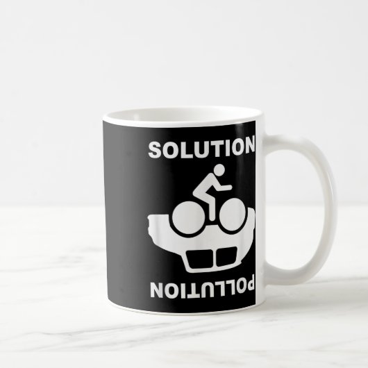 Mug Solution Pollution Vélo Vélo De l'environnement Pr (Droite)