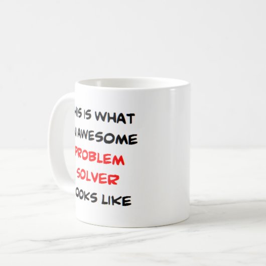 Mug solveur de problème, génial (Devant gauche)