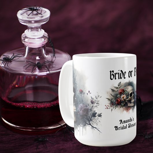 Mug Sombre Fête de Mariage Gothique ou Mourir Enterrem