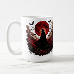 Mug Sombre Vampire Lune Rouge Gothique Halloween