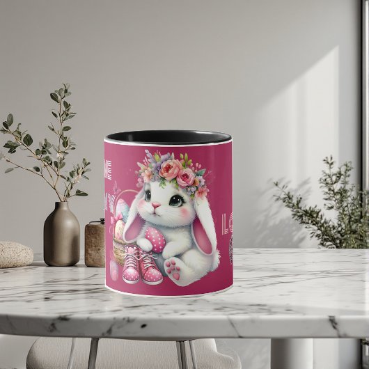 Mug Some Bunny Loves Me Whimsical Spring Personalized 