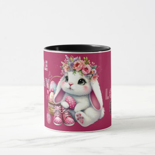 Mug Some Bunny Loves Me Whimsical Spring Personalized (Centre)